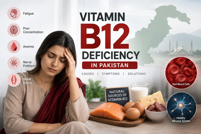 Vitamin B12 Deficiency in Pakistan: Symptoms, Causes, Dosage, and Treatment
